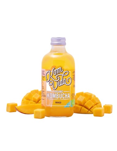 Kombucha, sabor Mango, 250ml - Komvida.