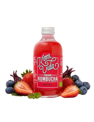 Kombucha, sabor Frutos rojos, 250ml -...