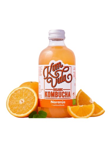 Kombucha, sabor Té Verde y Naranja,...
