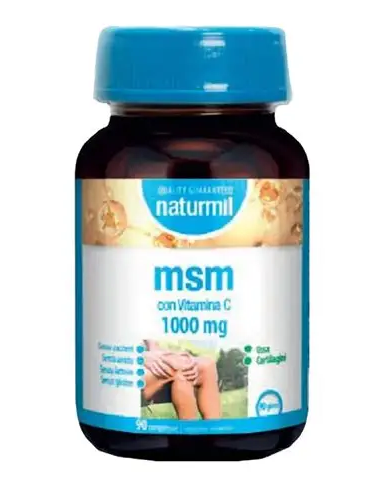 MSM con vitamina C, 1000mg - Naturmil.