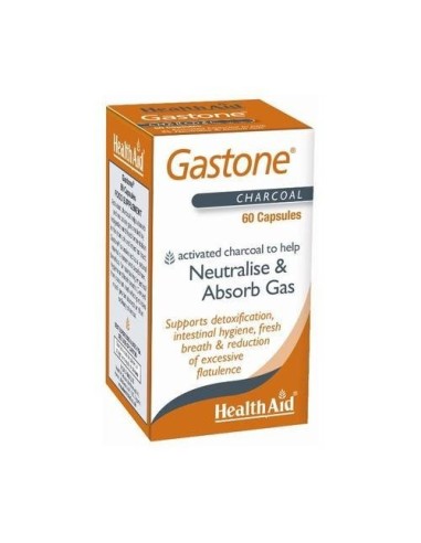 Gastone (Carbón Puro), 60 cápsulas - Health Aid.
