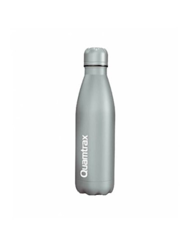 Botella de acero inoxidable color gris 500ml de Quamtrax.