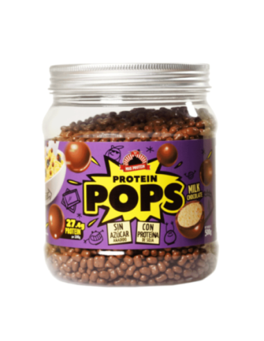Protein pops, sabor chocolate con leche, 500 gramos - Max Protein.