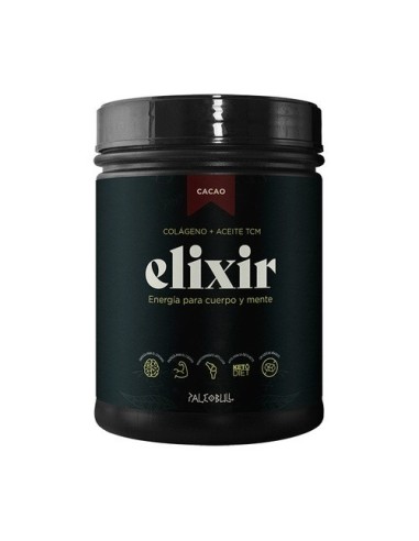 Colágeno Elixir, sabor cacao, 450 gramos - PaleoBull.
