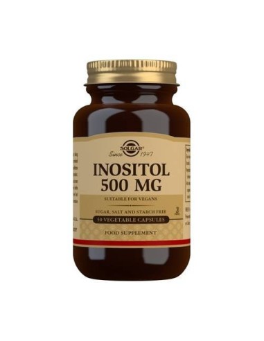Inositol 500mg 50 cápsulas de Solgar.