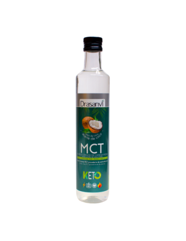 Aceite MCT de coco Keto 500 ml de Drasanvi.