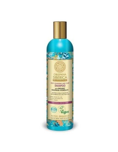 Champú Oblepikha, para cabello normal y graso, 400 ml - Natura Sibérica.