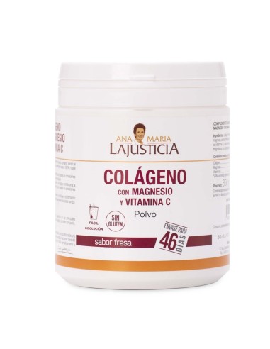 Colágeno con magnesio y vitamina C en polvo, 350 gramos - Ana María La Justicia.