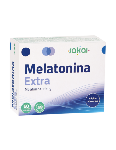 Melatonina extra, 60 comprimidos -Sakai.