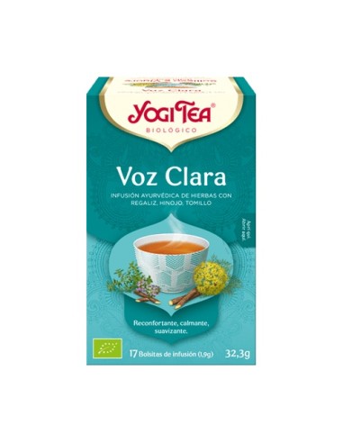 Infusión Voz Clara, 17 filtros - Yogi Tea.