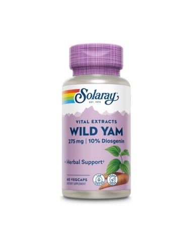 Wild Yam, 60 cápsulas - Solaray.