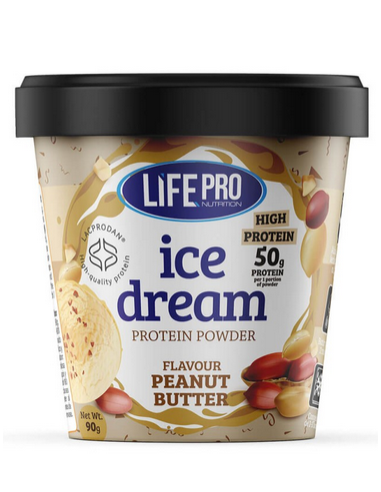 Ice Dream, sabor Crema de cacahuete, 90 gramos - LifePro.