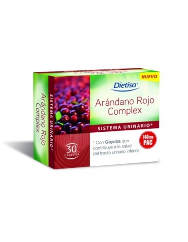 Arándano rojo Complex, 30 cápsulas - Dietisa.
