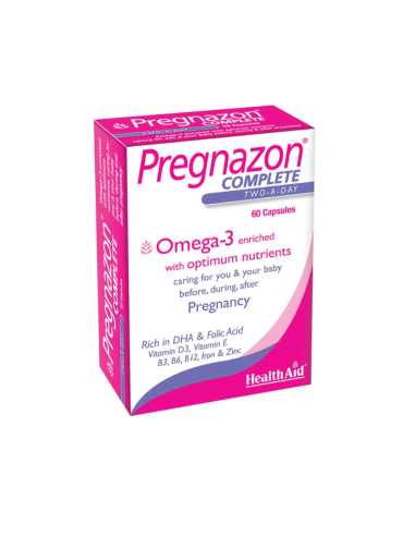 Pregnazon complete, 60 cápsulas - Health Aid.