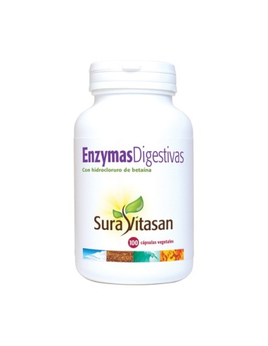 Enzymas digestivas, 100 cápsulas - Suravitasan.