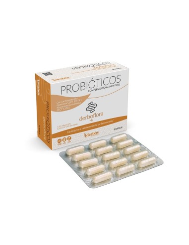 Probiótico Derboflora, 30 cápsulas - Derbós.