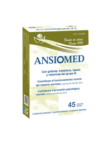 Ansiomed, 45 cápsulas - Bioserum.