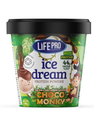 Ice Dream, sabor Choco Monky, 90 gramos - LifePro.