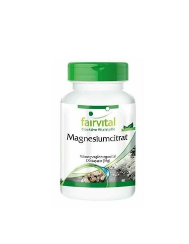 Citrato de magnesio, 120 cápsulas - Fairvital.