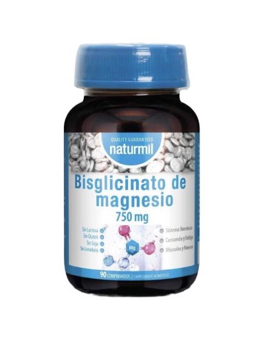 Bisglicinato de Magnesio, 90 comprimidos - Naturmil.