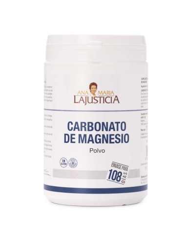Carbonato de magnesio, 108 días, 130 gramos - Ana María La Justicia.