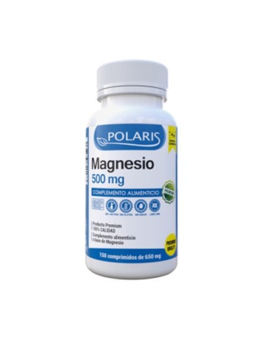 Magnesio, 500mg, 150 comprimidos - Polaris.