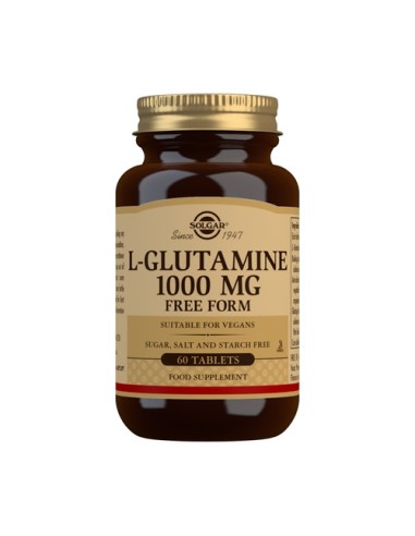 L-Glutamina, 1000mg, 60 comprimidos - Solgar.