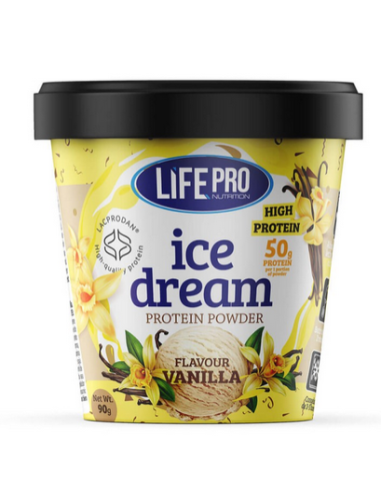 Ice Dream, sabor Vainilla, 90 gramos - LifePro.
