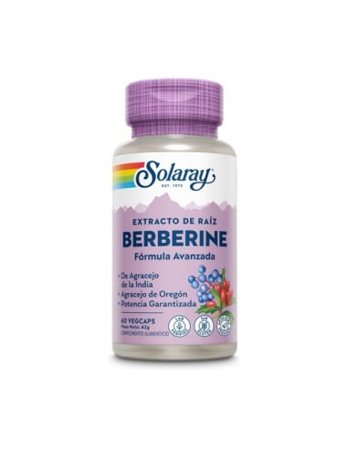 Berberina, 60 cápsulas - Solaray.