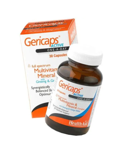 Gericaps, multinutriente, 30 cápsulas - Health Aid.