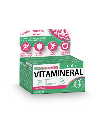 Vitamineral Nutri, especial dieta, 30 cápsulas - Dietmed.
