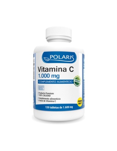 Vitamina C, 1000mg, 120 tabletas - Polaris.