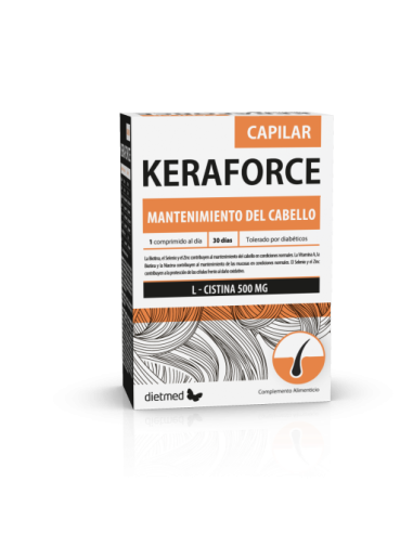 Keraforce capilar, 30 comprimidos - Dietmed.