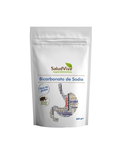 Bicarbonato de sodio, ECO, 300 gramos -  Salud Viva.
