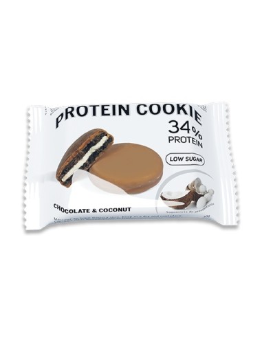 Galleta, Protein Cookie, sabor chocolate con coco, 30 gramos - PWD