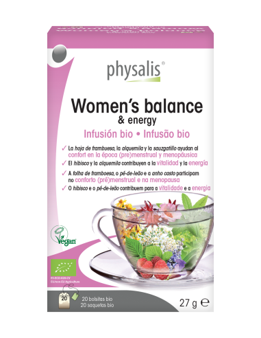 Infusión Women's Balance &Energy, 20 bolsitas- Physalis.