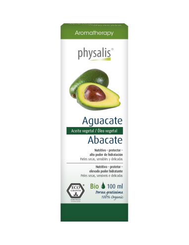Aceite aguacate, BIO, 100ml - Physalis.