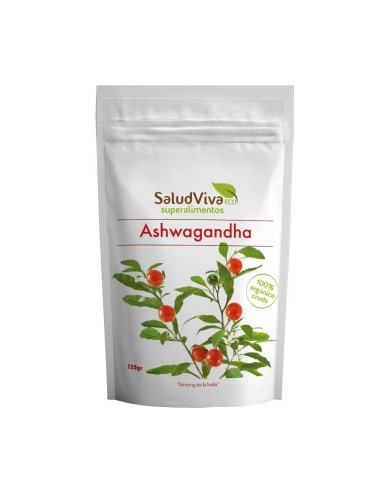 Ashwagandha, BIO, 125 gramos - Salud Viva.