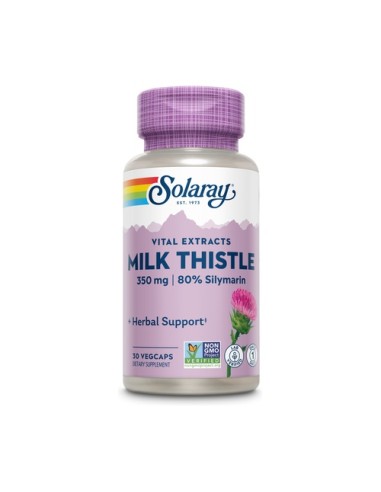 Milk Thistle (Cardo Mariano), 30 cápsulas - Solaray.