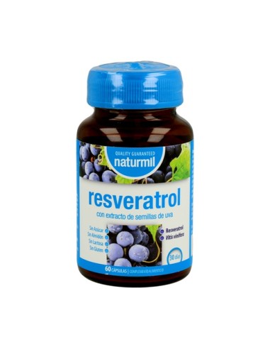 Resveratrol, 60 cápsulas - Naturmil.
