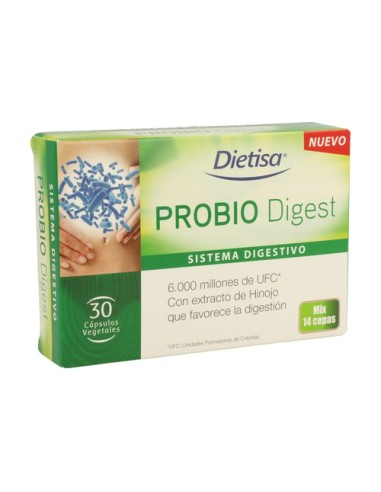 Probio Digest, 30 cápsulas vegetales- Dietisa.