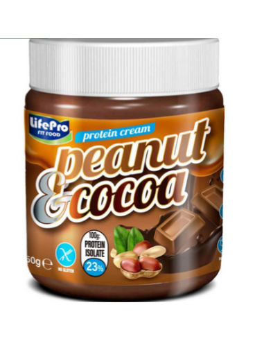 Crema untable, sabor chocolate cacahuete, 250 gramos - LifePro.