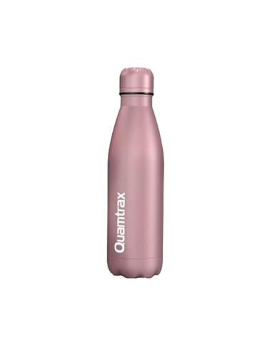 Botella de acero inoxidable, color rosa, 500ml - Quamtrax.