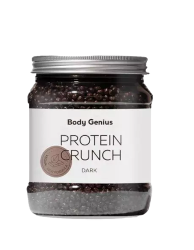 Protein Crunch, sabor chocolate negro, 500 gramos - BodyGenius.