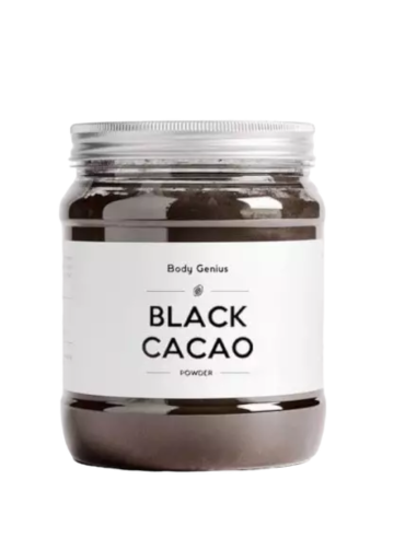 Cacao negro en polvo, 500 gramos - BodyGenius.