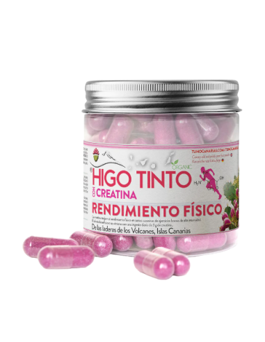 Higo tinto y creatina, 90 cápsulas - Tuno Canarias.