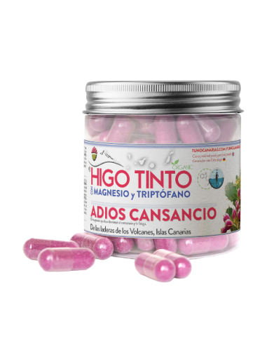 Higo tinto, triptófano y magnesio, 90 cápsulas - Tuno Canarias.