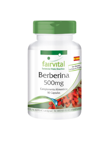 Berberina, 500mg, 90 cápsulas - Fairvital.