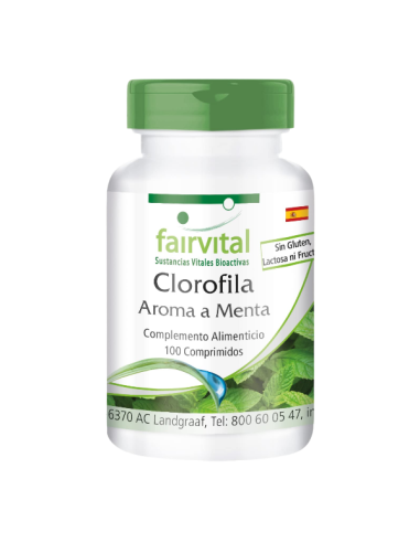 Clorofila, 100 comprimidos - Fairvital.