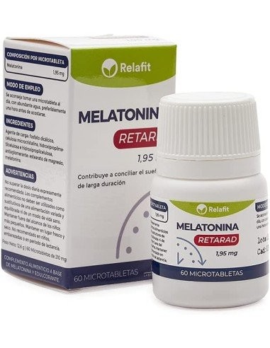 Melatonina Retard 1,95mg, 60 microtabletas- Relafit.